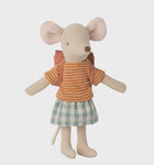 Maileg Tricycle Mouse Big Sister with Rose Bag