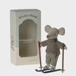 Maileg Winter Mouse With Skis Big Brother