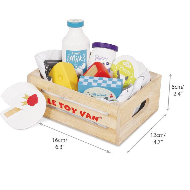 Le Toy Van Market Crate Cheese and Dairy