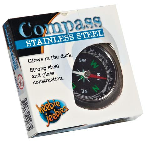 Heebie Jeebies Stainless Steel Compass