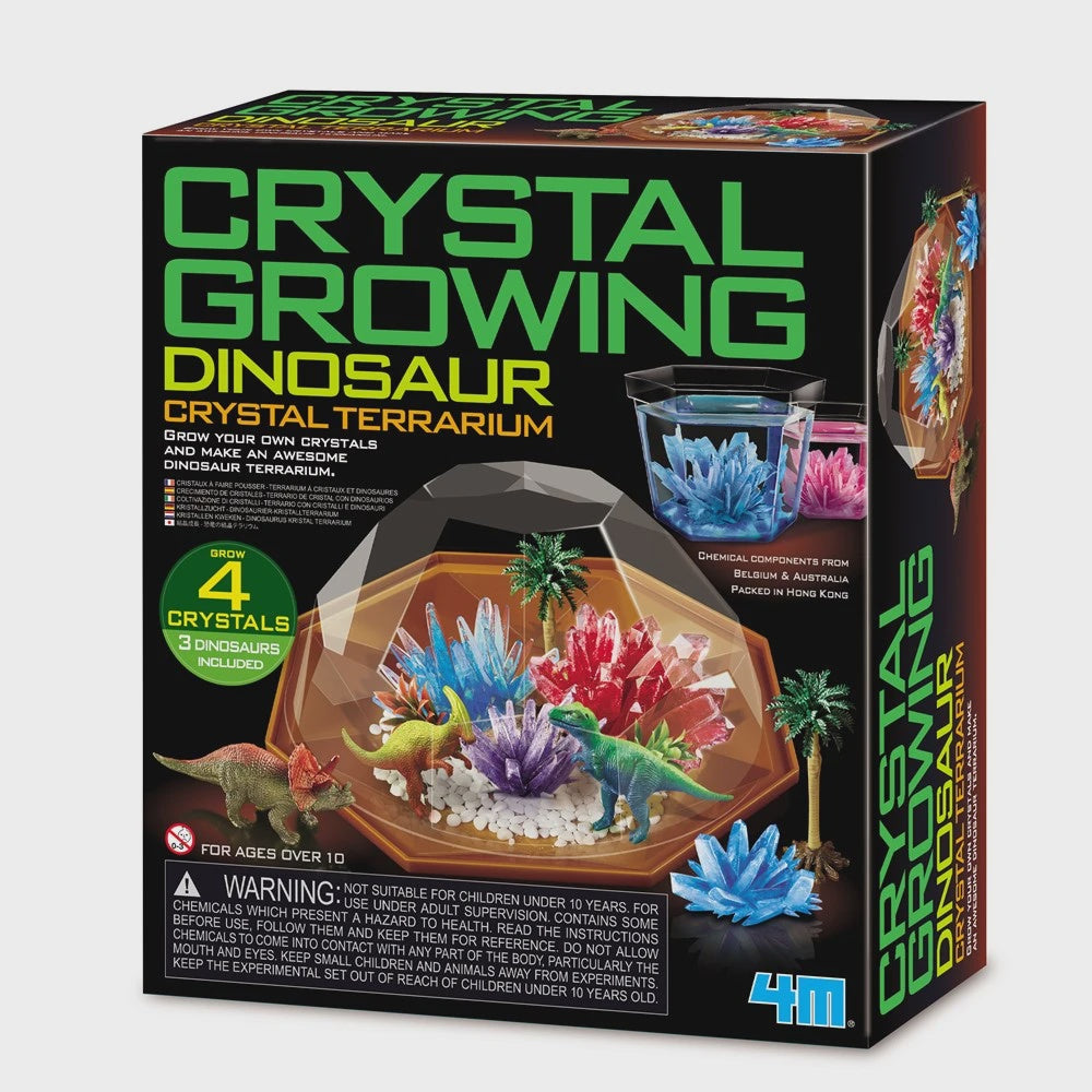 4M Crystal Growing Dinosaur Crystal Terrarium