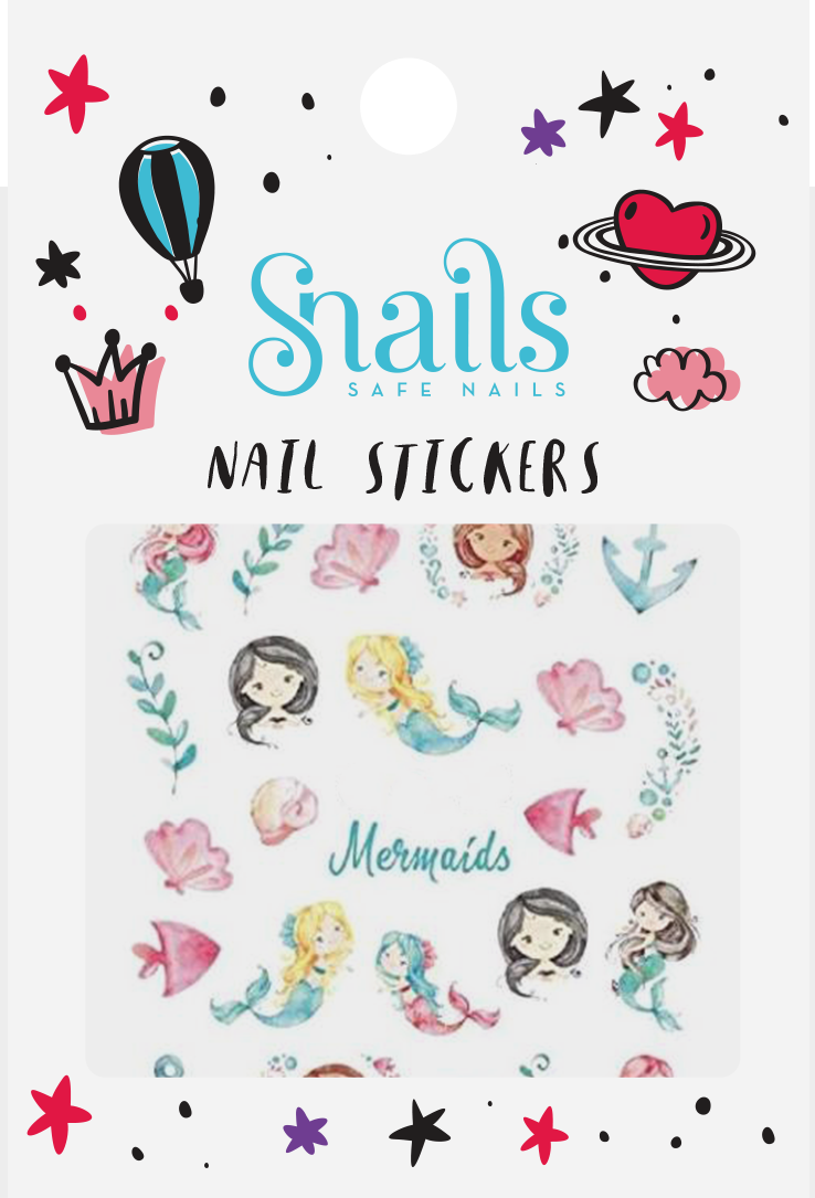 Snails Nail Stickers Mermaid