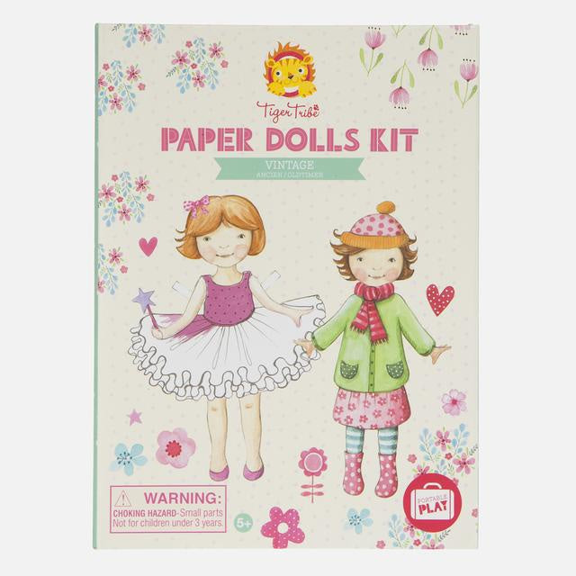 Tiger Tribe Vintage Paper Dolls Kit