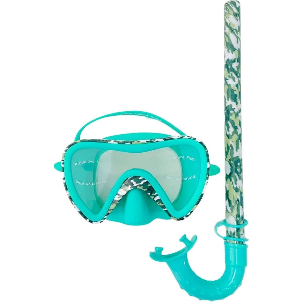 Aquatude Snorkle & Swim Mask Set - Camo