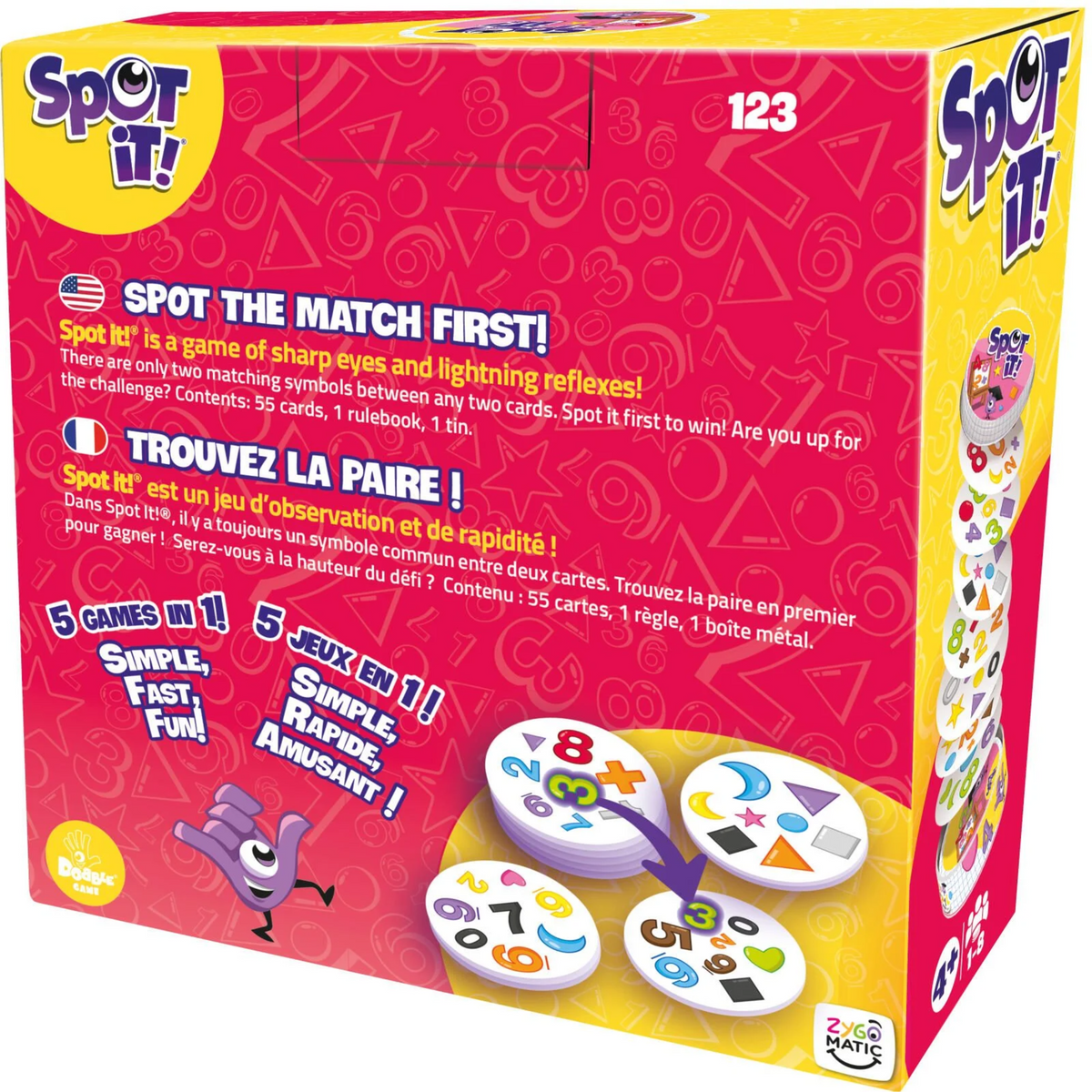 Spot It 123 Card Game