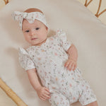 Aster & Oak Secret Garden Zip Romper