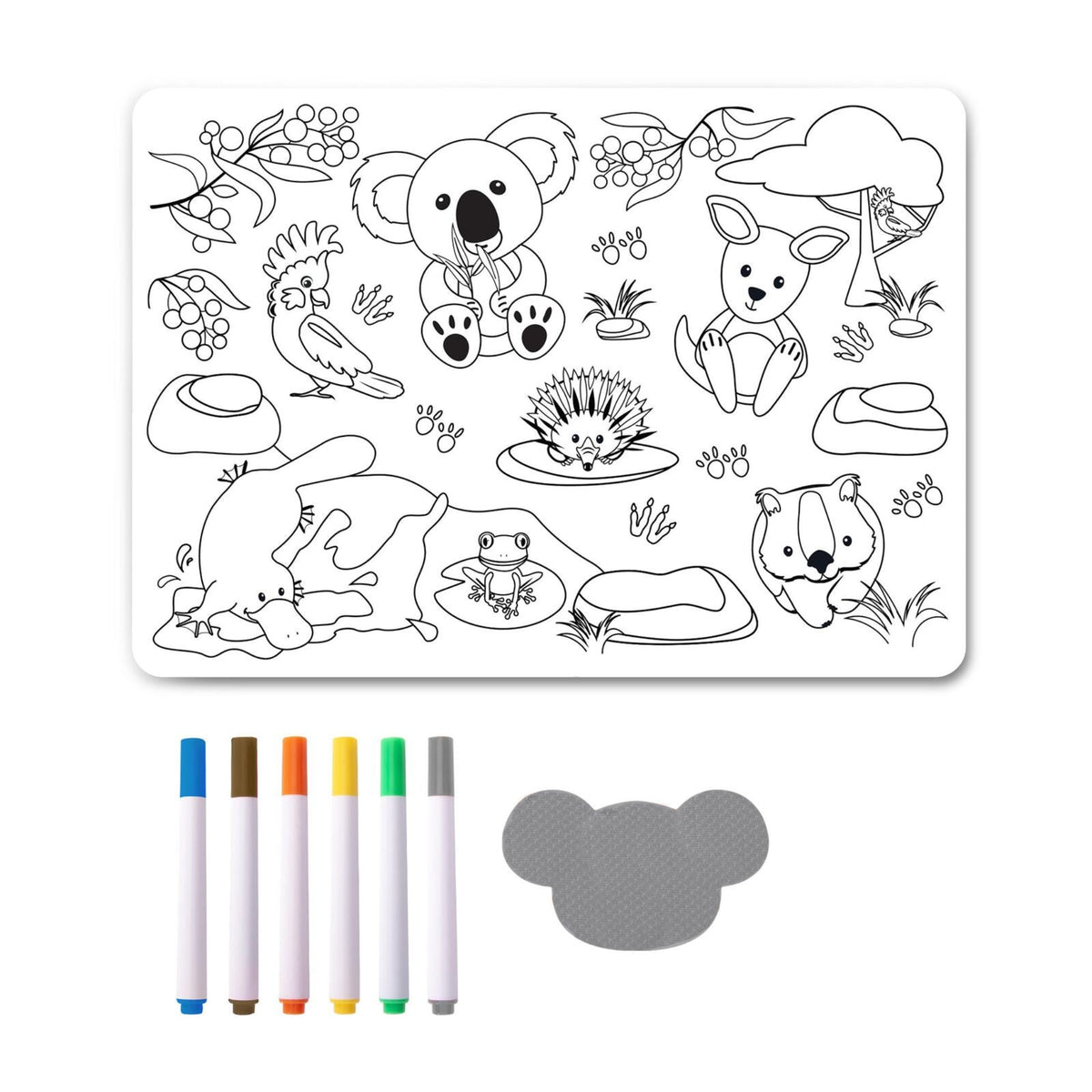 Australian Collection Colour-In Placemat