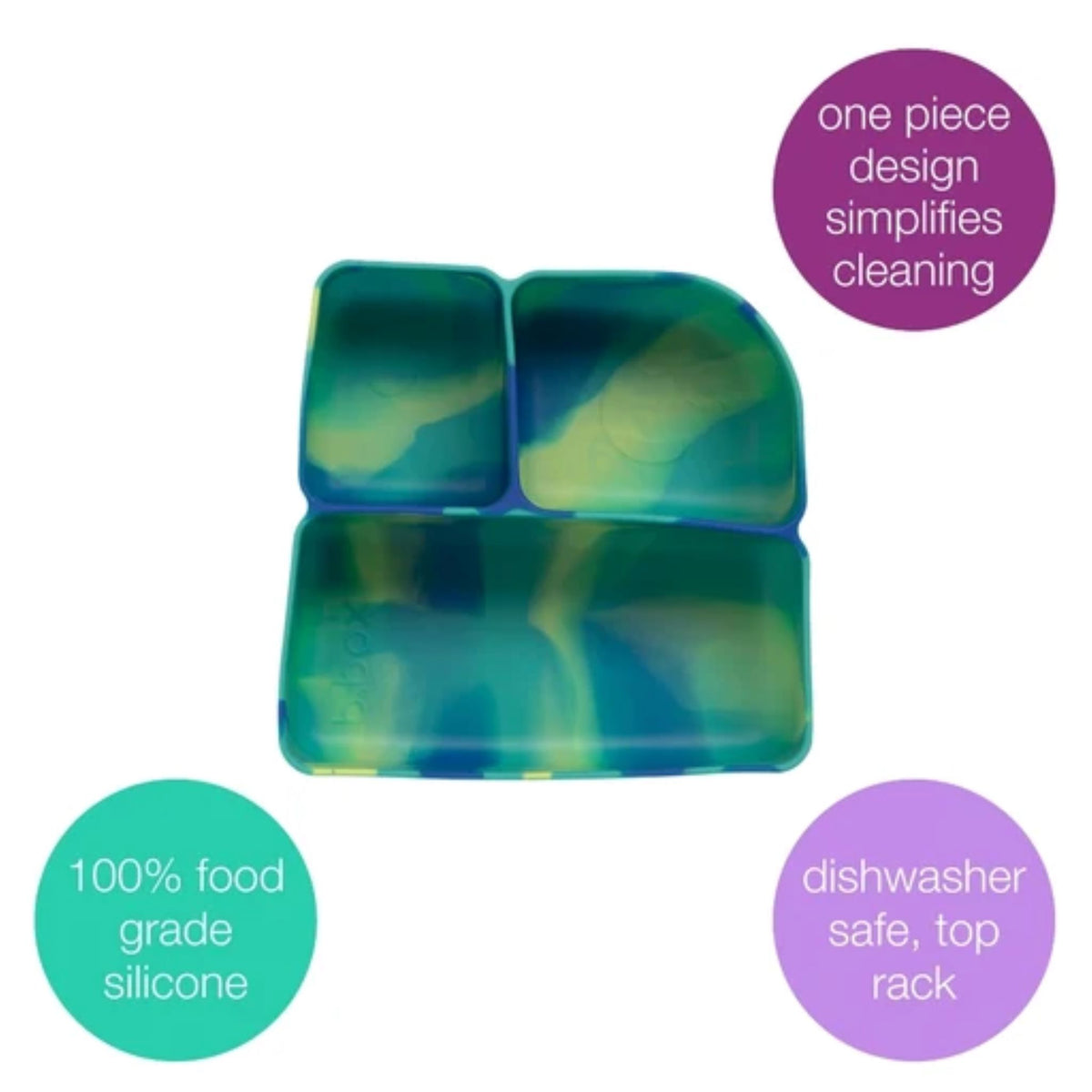B Box Silicone Bento Buddy Lunchbox - Electric Jungle