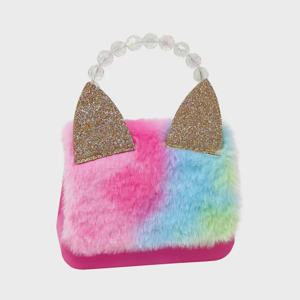 Pink Poppy-Fluffy Cat Handbag