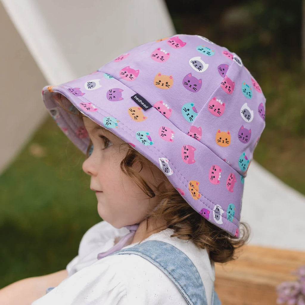 Bedhead hats Toddler Bucket Sun hat-Kitty