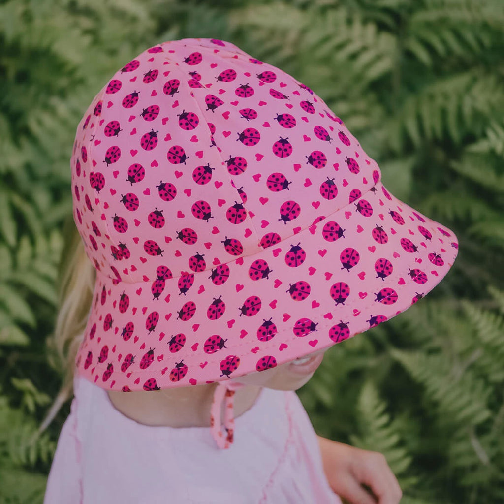Bedhead Hats Ponytail Bucket Sun Hat-Ladybug