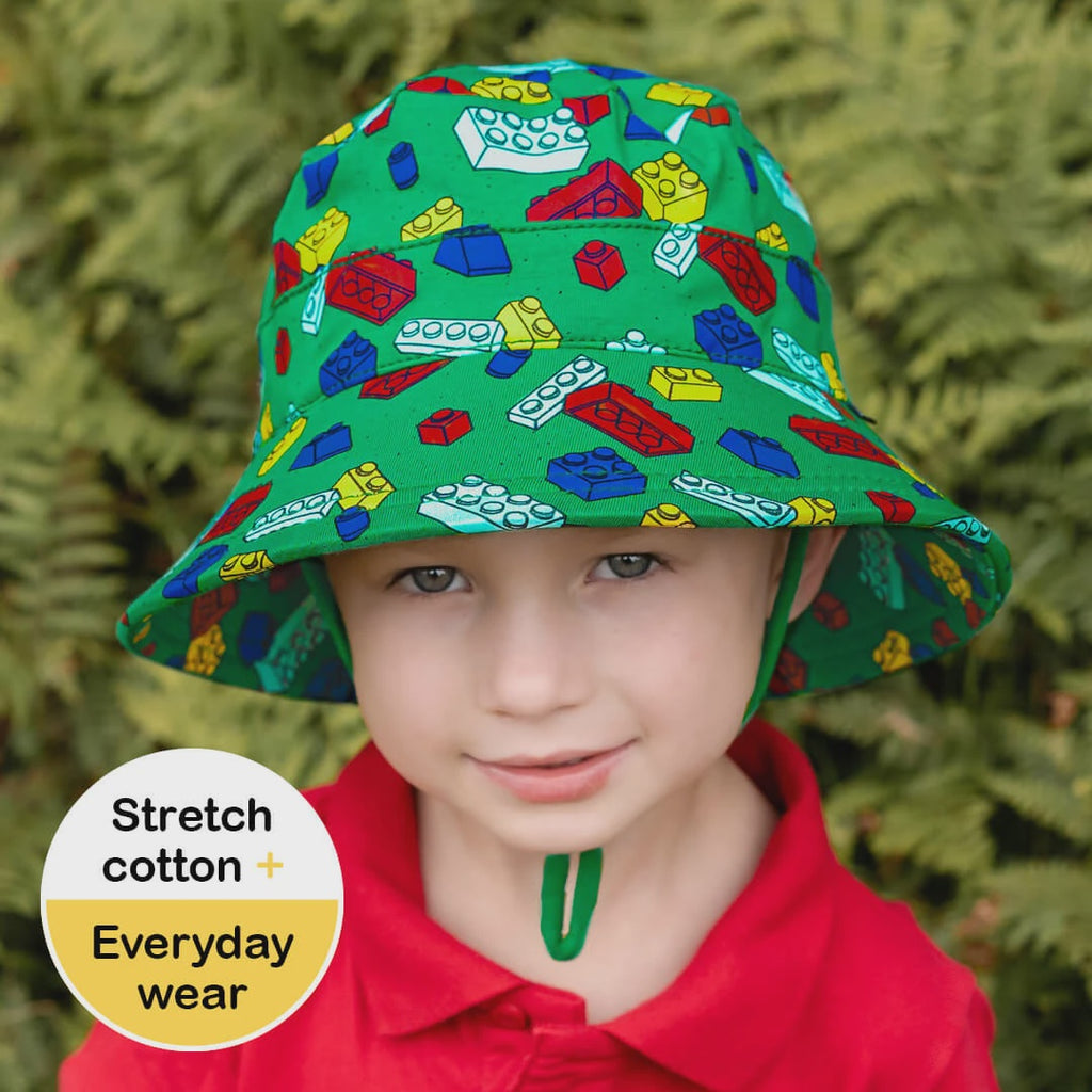 Bedhead hats Classic Bucket Sun Hat- Blocks