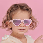 Babiators Originals Hearts - Rose Gold Mirrored Lenses 3-5