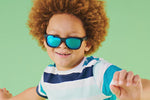 Babiators Polarized Navigator- Jet Black (Cobalt Mirrored Lenses) Ages 0-2