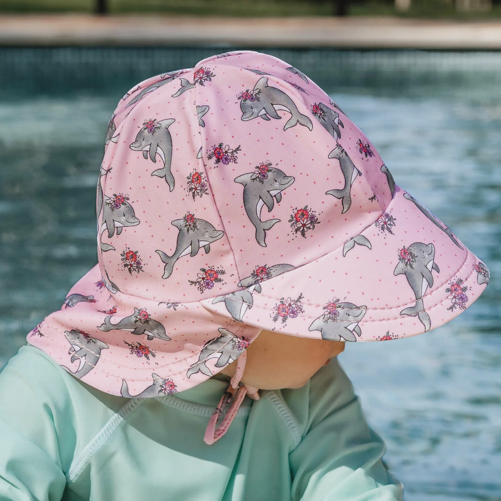BedHead Hats - Kids Swim Legionnaire Hat - Dolphin