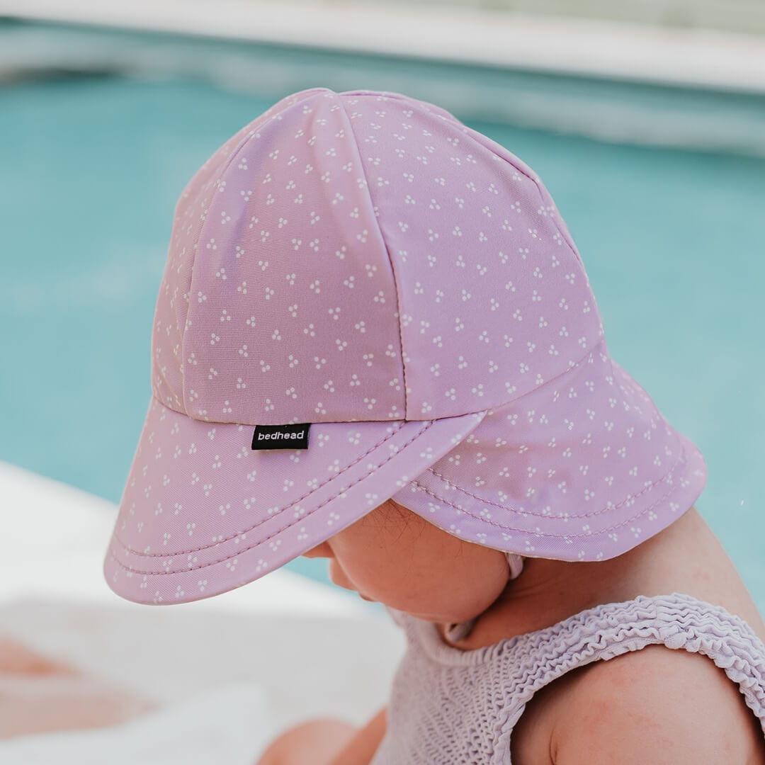 BedHead Hats - Kids Swim Legionnaire Hat - Lila