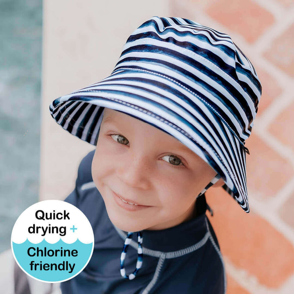 Bedhead Hats - Classic Swim Bucket Beach Hat - Nicki Stripe