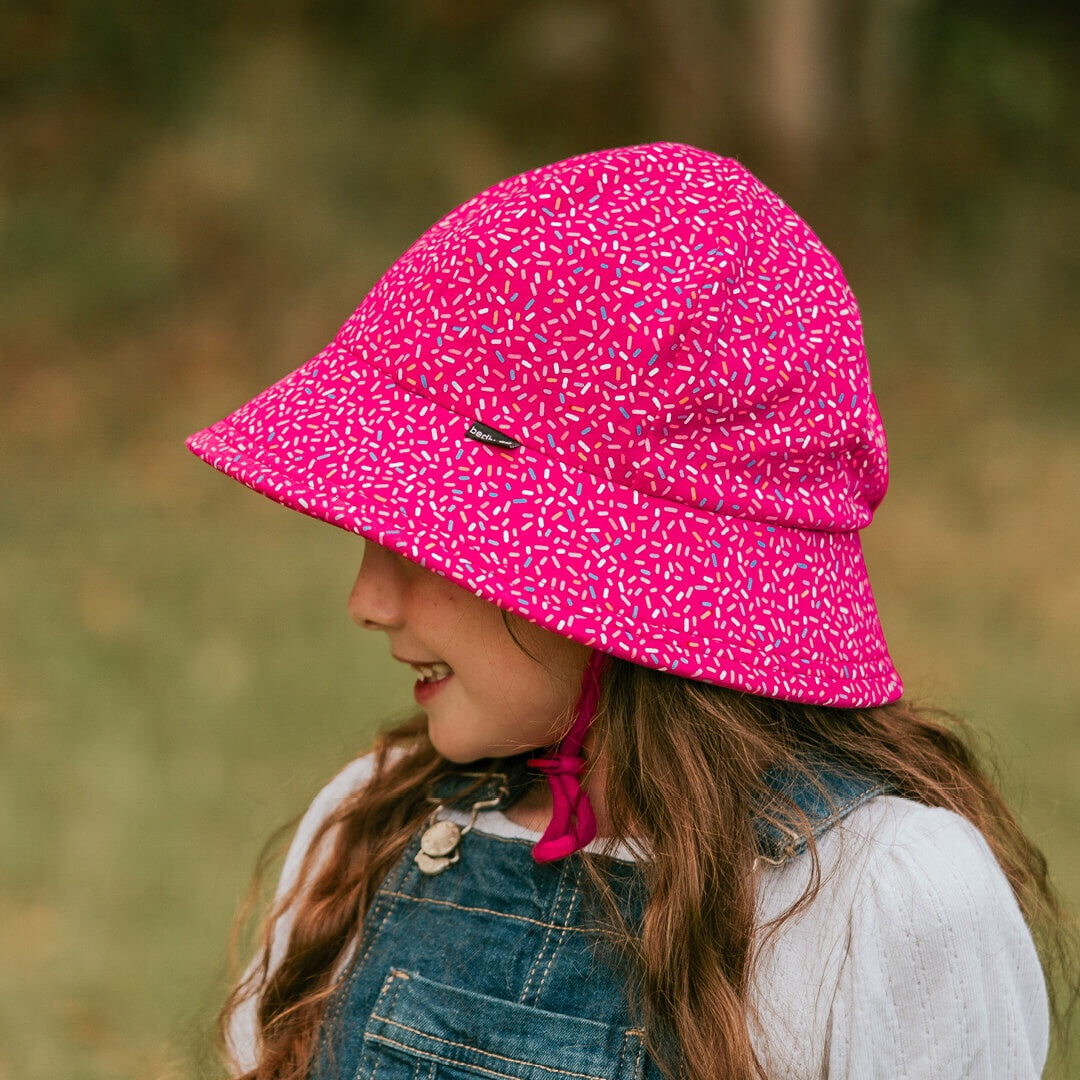 Bedhead Hats - Kids Ponytail Bucket Sun Hat - Sprinkles