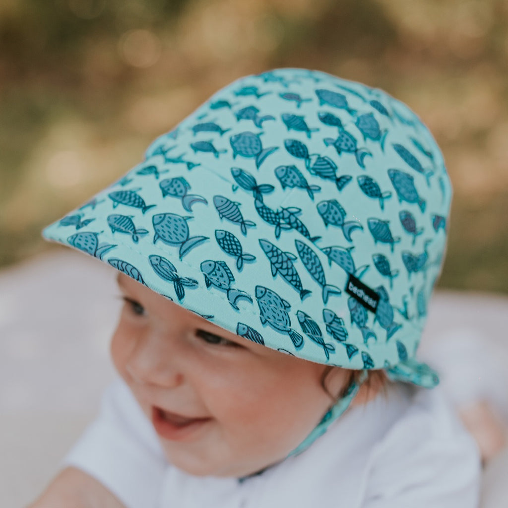 Bedhead Hats - Legionnaire Flap Sun Hat - Fish