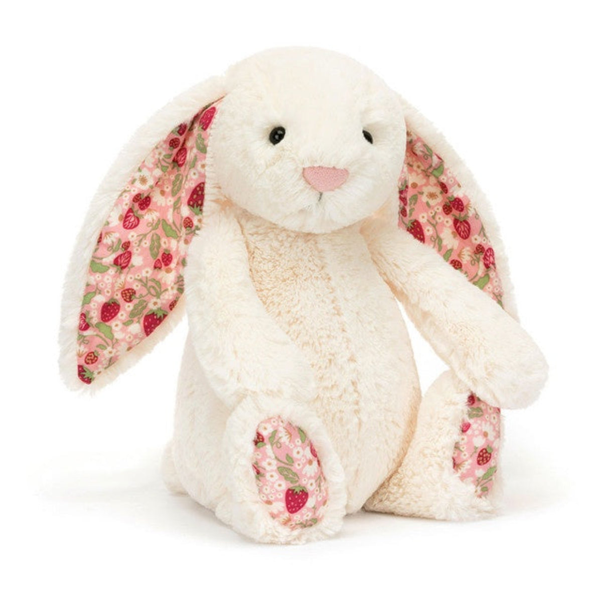 Jellycat Bashful Bunny Patterned Bunny "Blossom Cream Bunny Berry" - Small