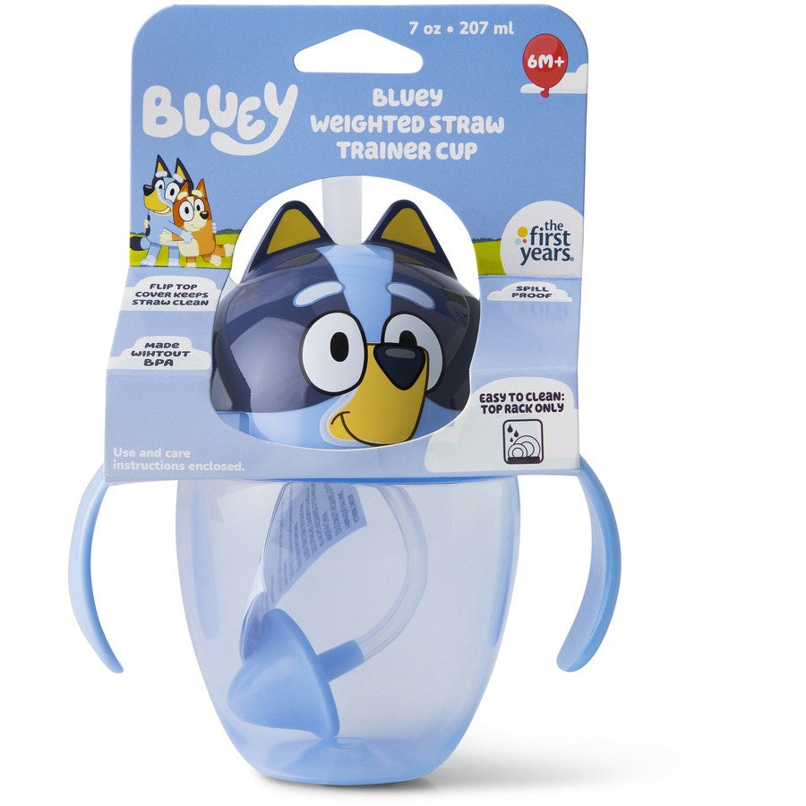 Bluey Weighted Straw Trainer Cup