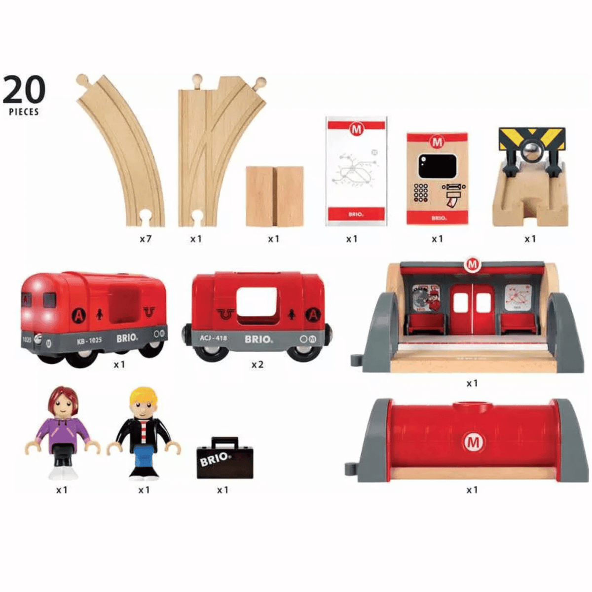 Brio Metro Railway Set