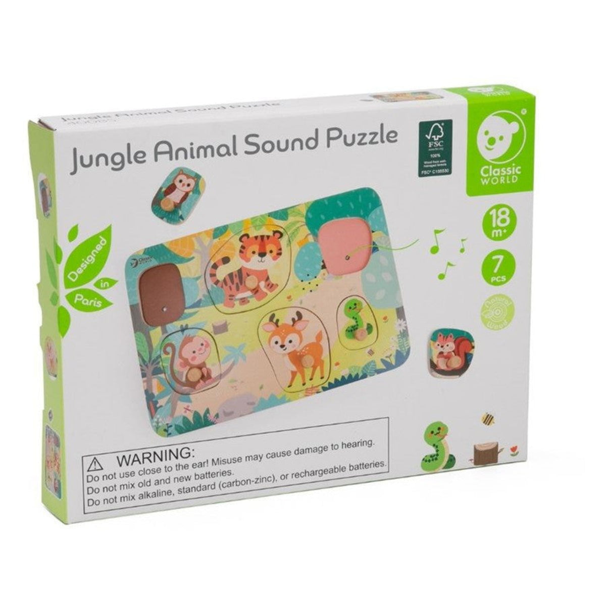 Classic World Jungle Animal Sound Puzzle