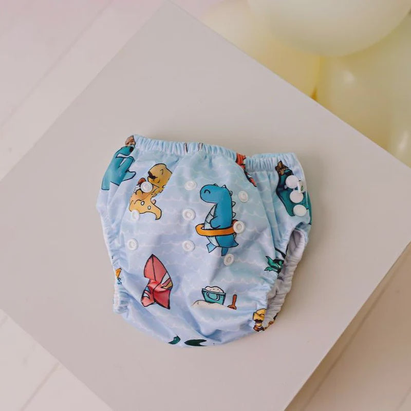 Confetti Kidz Reusable Swim Nappy - Beach Dino's