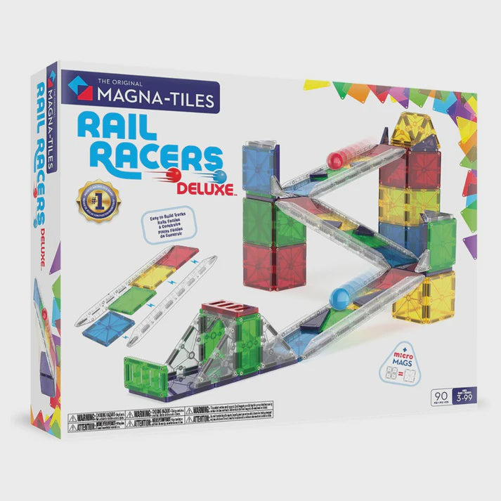 Magna Tiles Rail Racers Deluxe 90 pieces
