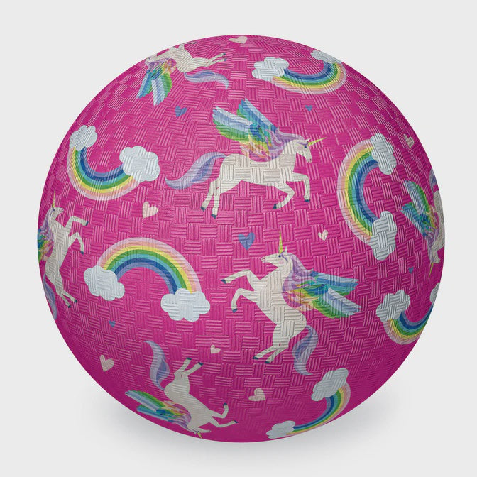 Crocodile Creek 7" Ball - Unicorn Rainbow