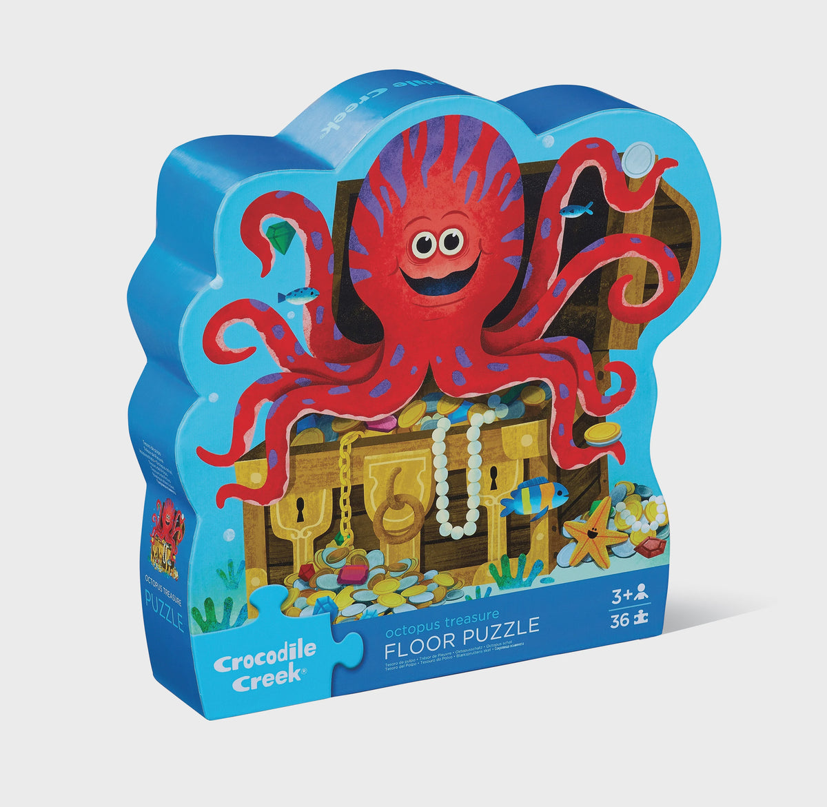 Crocodile Creek Octopus Treasure Floor Puzzle - 36pc