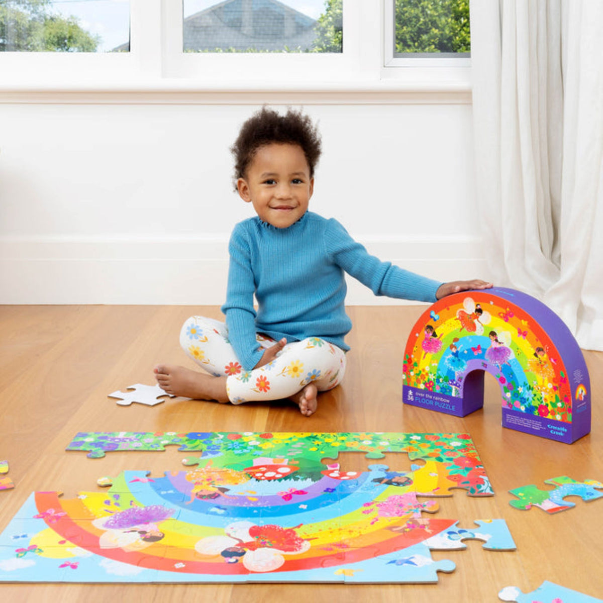 Crocodile Creek Over The Rainbow Floor Puzzle - 36pc