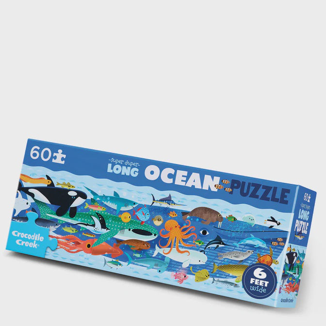 Crocodile Creek Super Duper Long Ocean Puzzle - 60pc