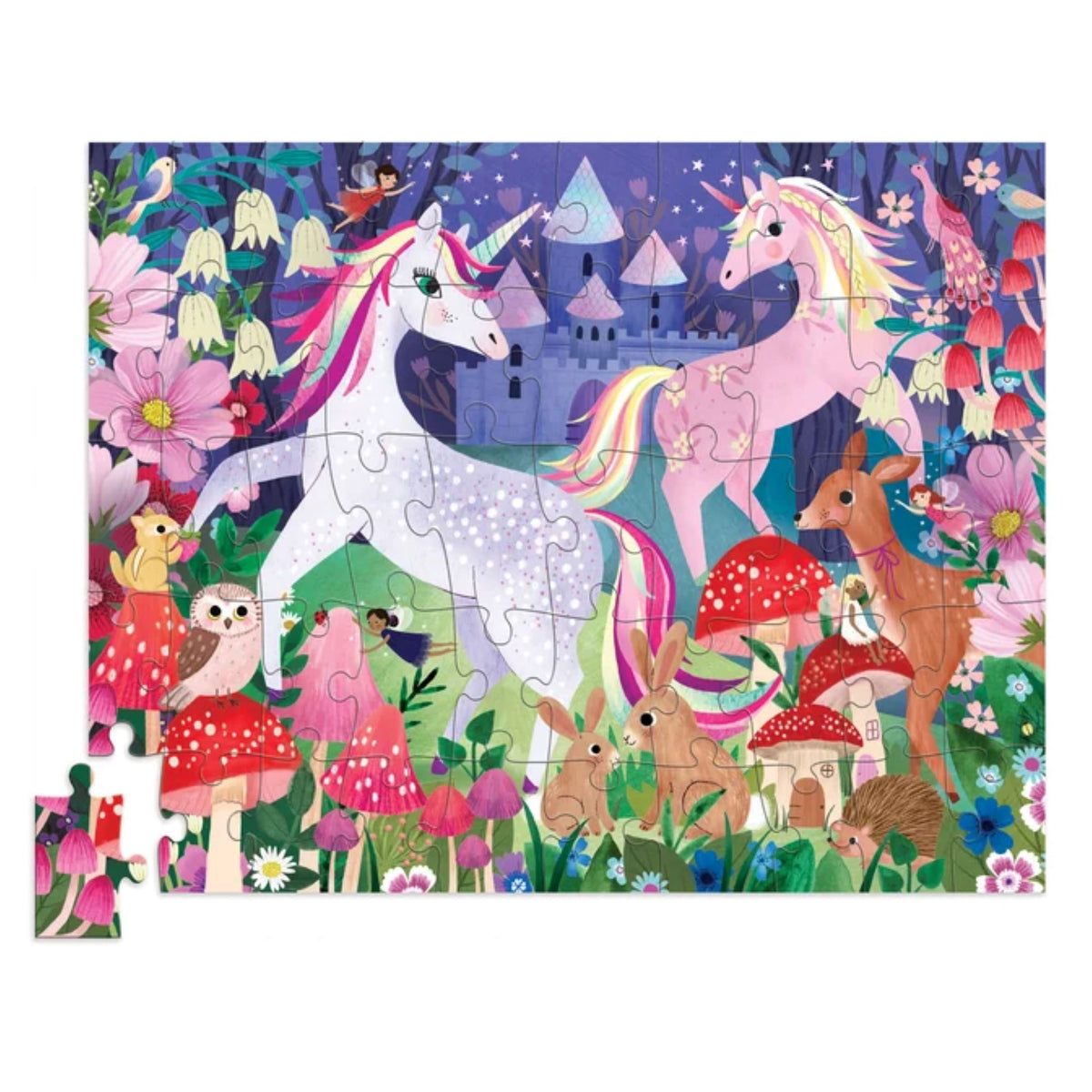 Crocodile Creek Unicorn Castle Puzzle - 50pc – Crackerjack Toys