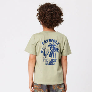 Crywolf Kids T-Shirt Sage Lost Island