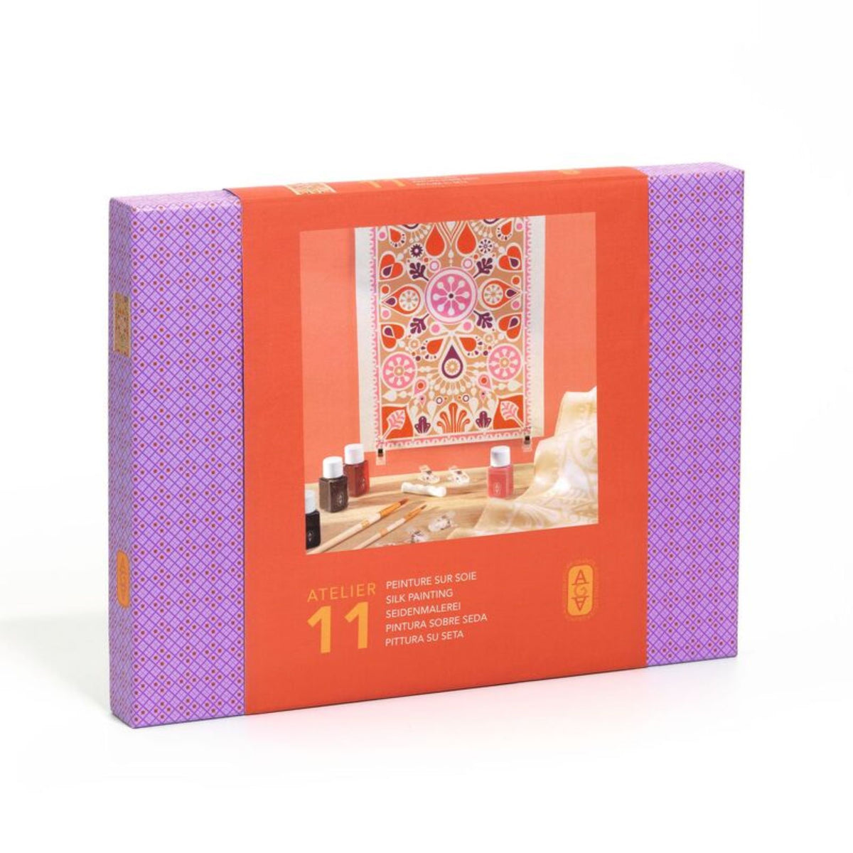 Djeco Atelier 11 Floral Silk Scarf Painting Kit