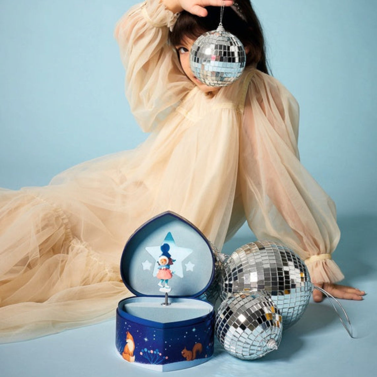 Djeco Little Big Room Musical Jewellery Box - Ice Skater