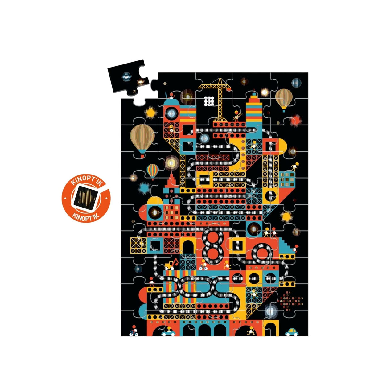 Djeco Wizzy Puzzle - The Bustling City 100pc