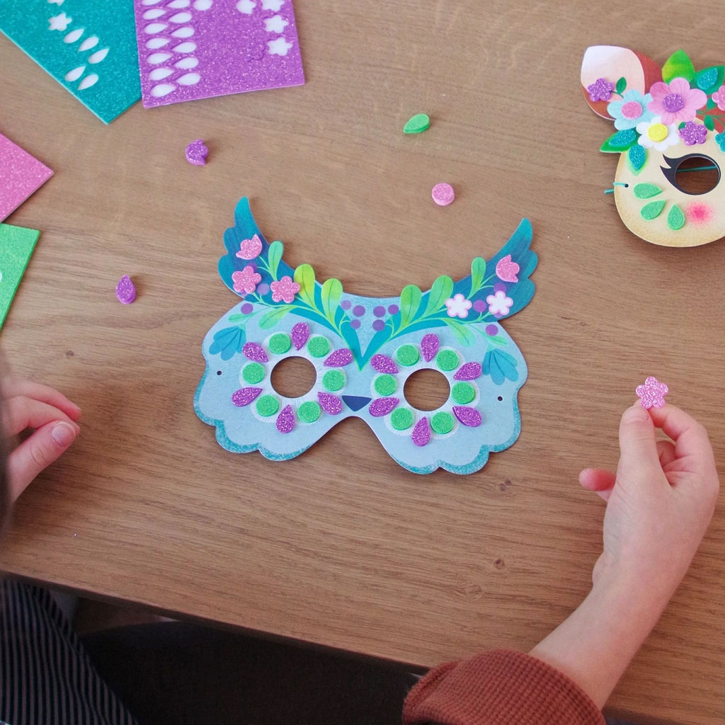 Djeco Do It Yourself Forest Animals Mosaic Mask Craft Kit