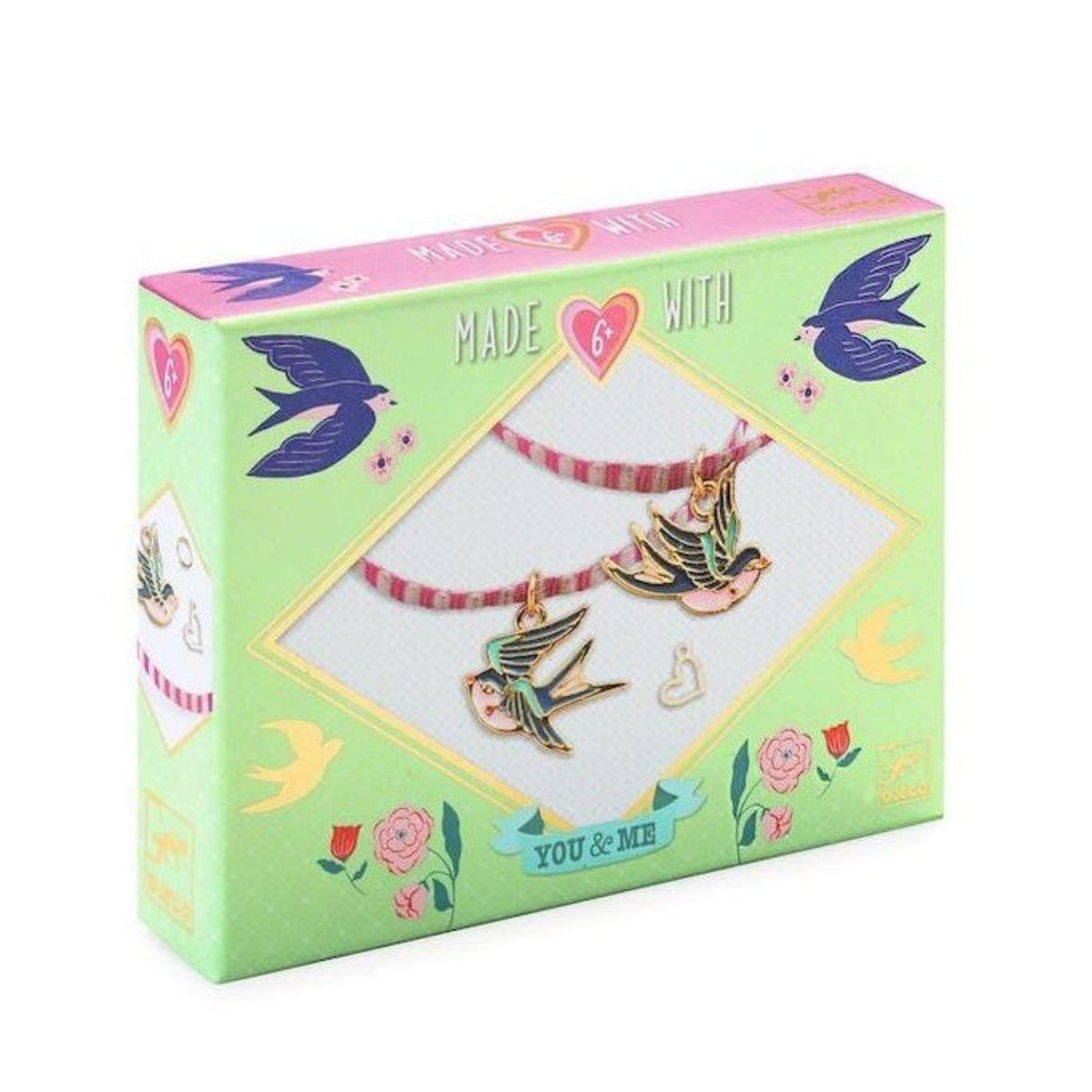Djeco You & Me Birds Ribbon Jewellery Making Set