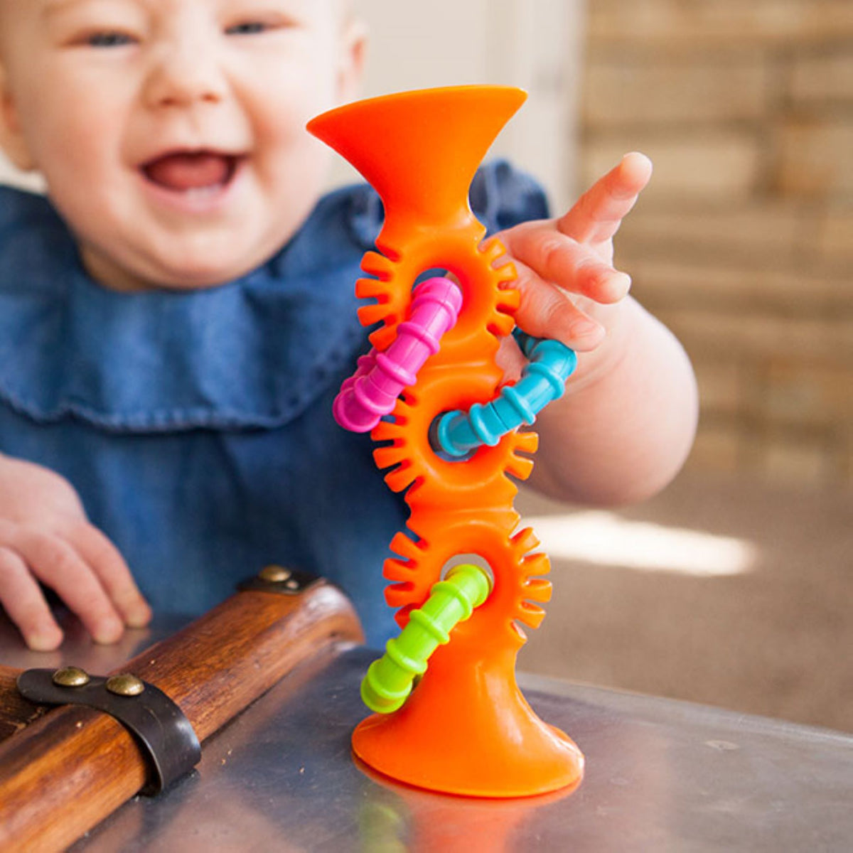 Fat Brain Toy Co. Pip Squigz Loops Orange