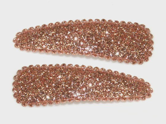 Glitter Mint Medium Hair Snap