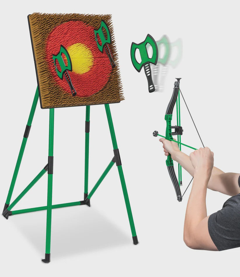 Go Play 2 in 1 Axe Throw and Archery Set