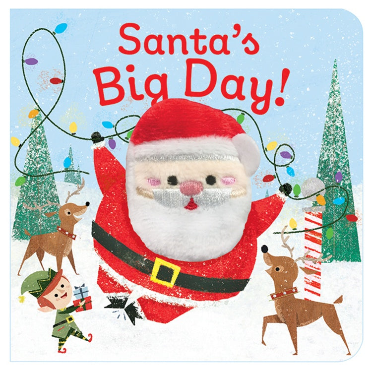 House of Marbles Santas Big Day Finger Puppet Book