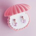 Lauren Hinkley Blush Pink Jewel Heart Earrings
