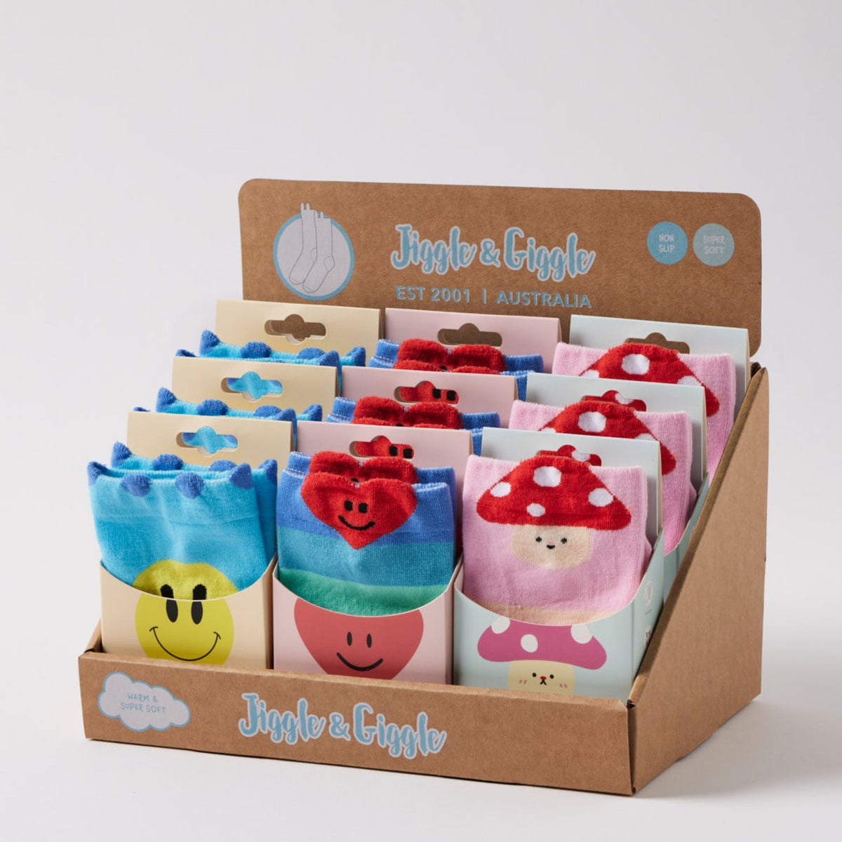 Jiggle & Giggle Grippy Fun Socks