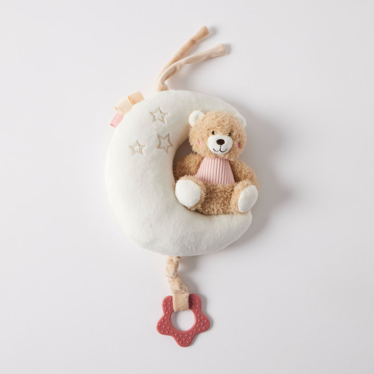 Jiggle & Giggle Hugglies Musical Teddy Bear on Moon - Pink