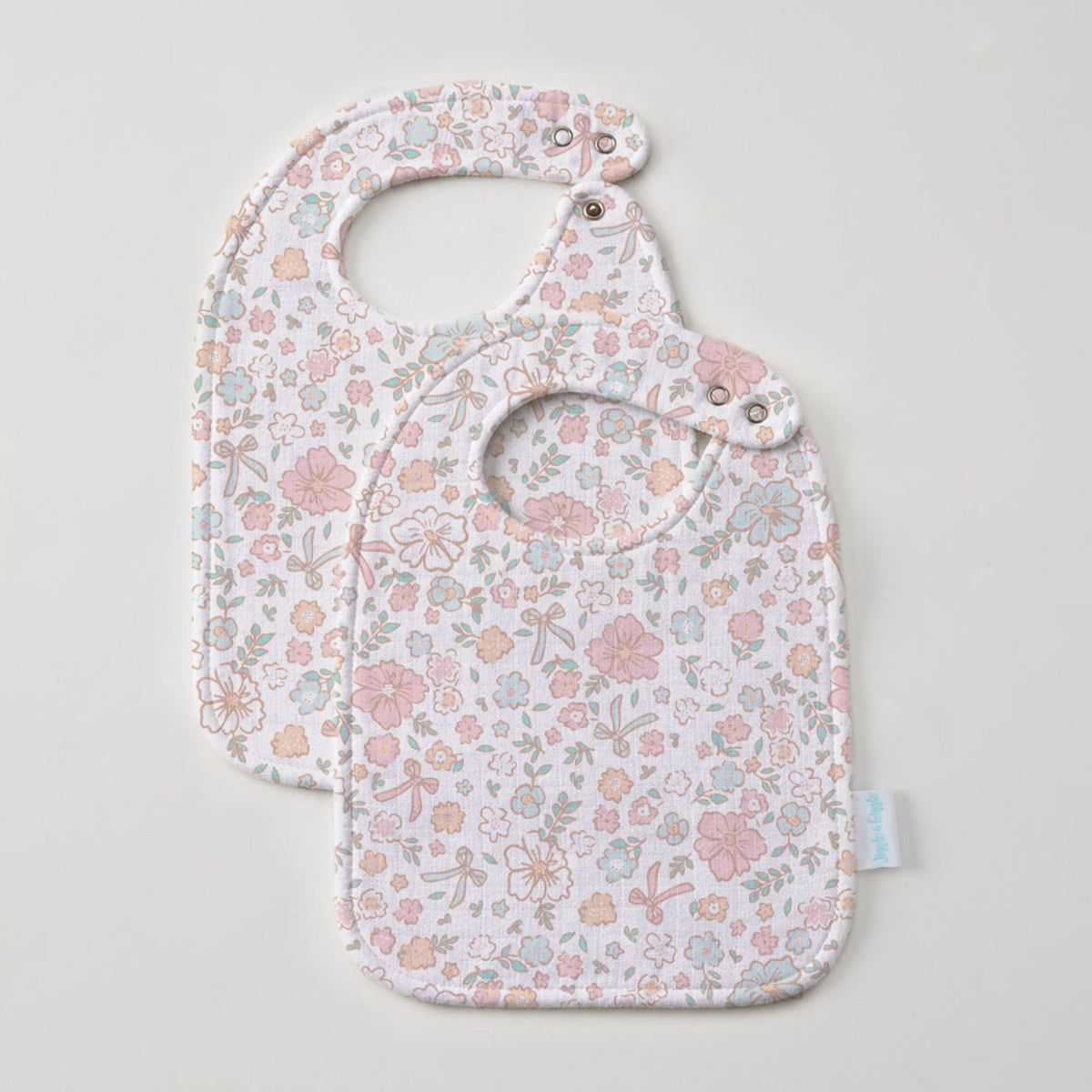 Jiggle & Giggle Sweet Floral Muslin Bib Set
