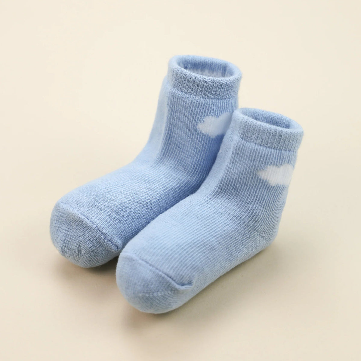 Lummin In Colour Organic Cotton Baby Socks - Blue Cloud
