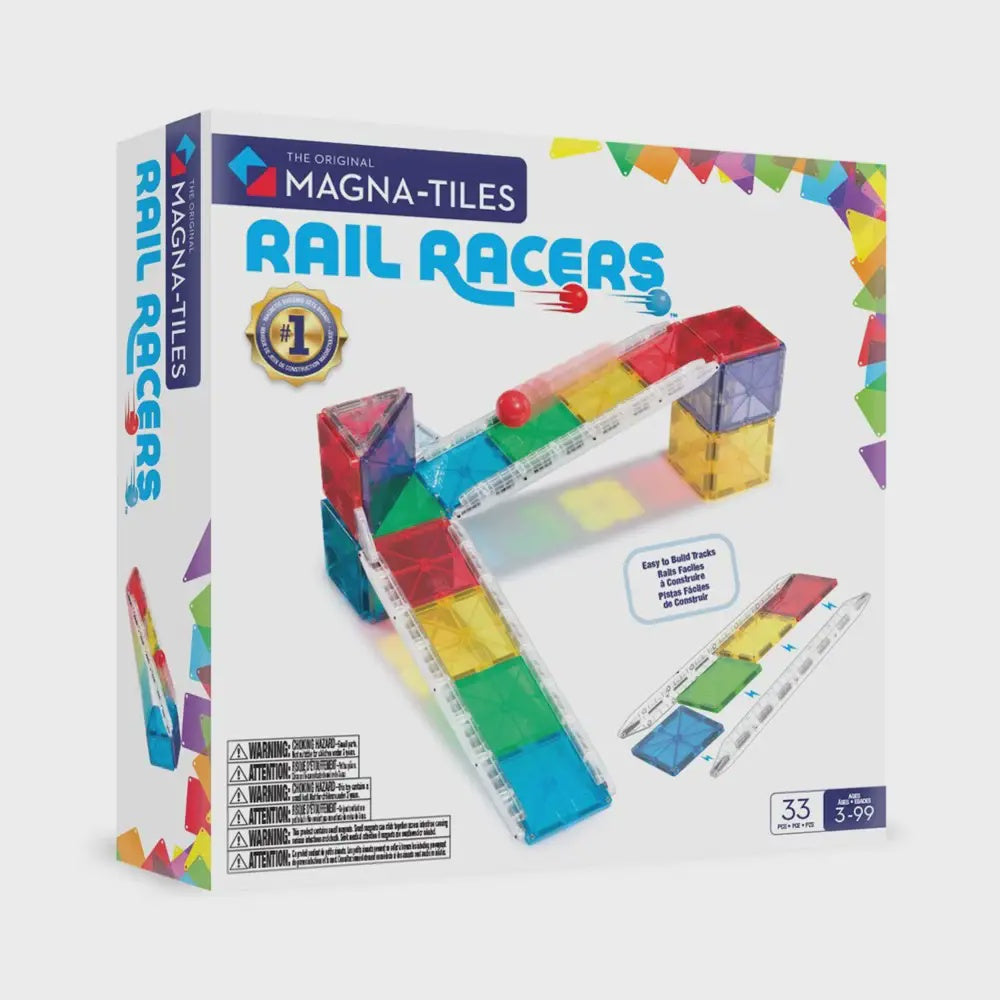 Magna Tiles Rail Racers 33 pieces